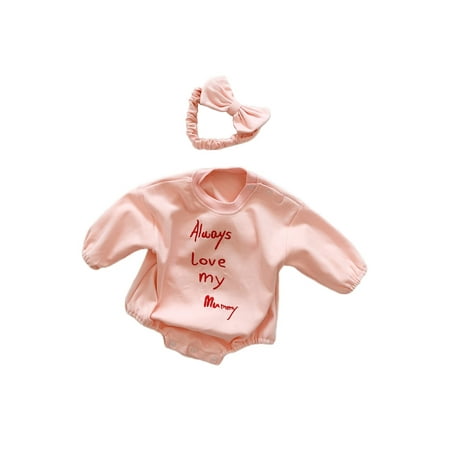 Ehfomius 2Pcs Infant Casual Outfits Toddler Baby Girl Letter Embroidery Pattern Long Sleeve Round Neck Playsuit + Bow Headband
Ehfomius 2Pcs Infant Casual Outfits Toddler Baby Girl Letter Embroidery Pattern Long Sleeve Round Neck Playsuit + Bow Headband