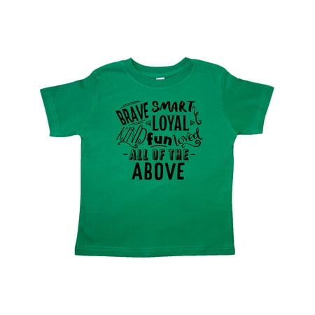 Inktastic Brave Smart Loyal Kind Fun Loved All of the Above Gift Toddler Boy or Toddler Girl T-Shirt
Inktastic Brave Smart Loyal Kind Fun Loved All of the Above Gift Toddler Boy or Toddler Girl T-Shirt