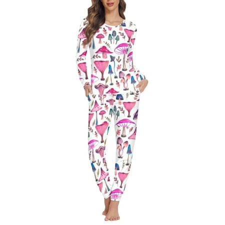 NETILGEN Aesthetic Mushroom Sleepwear for Women Pajama Set Home Life Women Nightwear Pajama Sets 2 Pcs Multi-Season Pajama Sets for Women Soft
NETILGEN Aesthetic Mushroom Sleepwear for Women Pajama Set Home Life Women Nightwear Pajama Sets 2 Pcs Multi-Season Pajama Sets for Women Soft