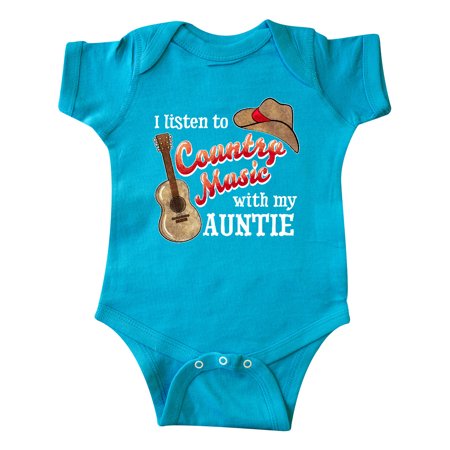 Inktastic I Listen to Country Music with My Auntie Guitar and Hat Gift Baby Boy or Baby Girl Bodysuit 
Inktastic I Listen to Country Music with My Auntie Guitar and Hat Gift Baby Boy or Baby Girl Bodysuit