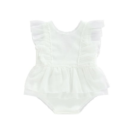 ZIYIXIN Summer Newborn Infant Baby Girls Romper Lace Ruffle V-neck Jumpsuit Playsuit Birthday Clothes White 6-12 Months
ZIYIXIN Summer Newborn Infant Baby Girls Romper Lace Ruffle V-neck Jumpsuit Playsuit Birthday Clothes White 6-12 Months