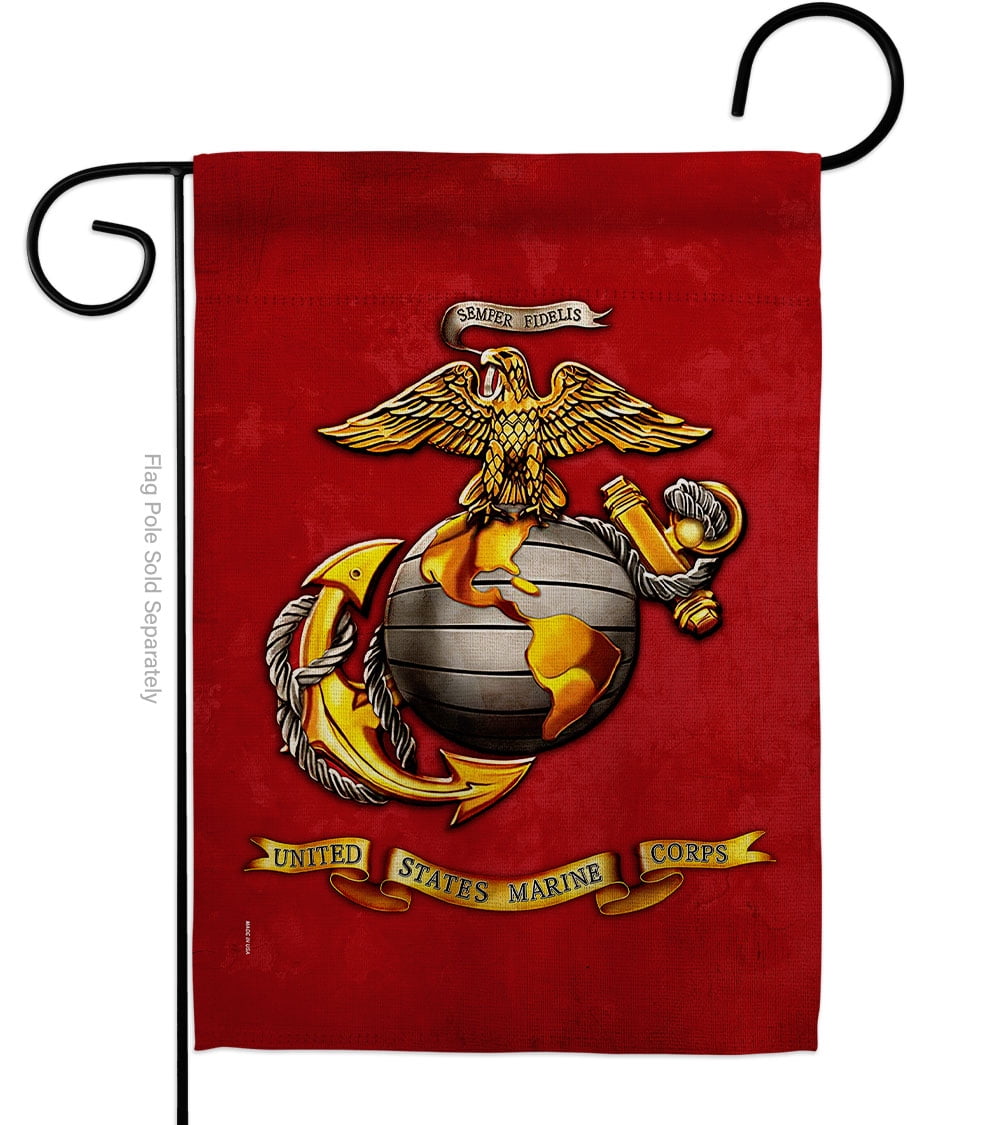 Us Marine Corps Garden Flag X Double Sided Yard Banner Walmart