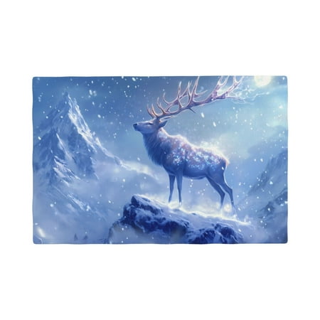 Placemats Set of 4 / 6 Moonlit Snow Mountain Deer Placemats for Dining Table Indoor/Outdoors Heat Resistant Washable Placemats 18 x 12
Placemats Set of 4 / 6 Moonlit Snow Mountain Deer Placemats for Dining Table Indoor/Outdoors Heat Resistant Washable Placemats 18 x 12