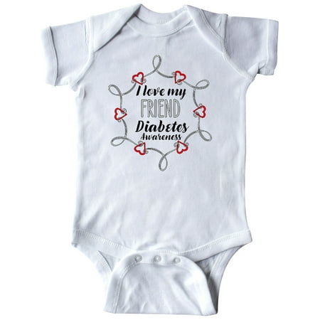 Inktastic I Love My Friend Diabetes Awareness Gift Baby Boy or Baby Girl Bodysuit
Inktastic I Love My Friend Diabetes Awareness Gift Baby Boy or Baby Girl Bodysuit