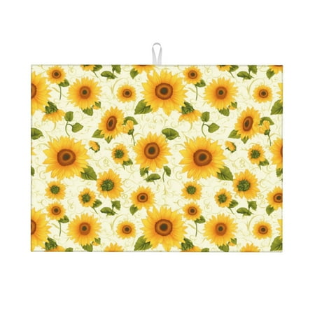 Adobk European-style Pattern Sunflower Dish Drying Mat for Kitchen Counter Absorbent Microfiber Drying Pad Reusable Washable Large 18 x24
Adobk European-style Pattern Sunflower Dish Drying Mat for Kitchen Counter Absorbent Microfiber Drying Pad Reusable Washable Large 18 x24