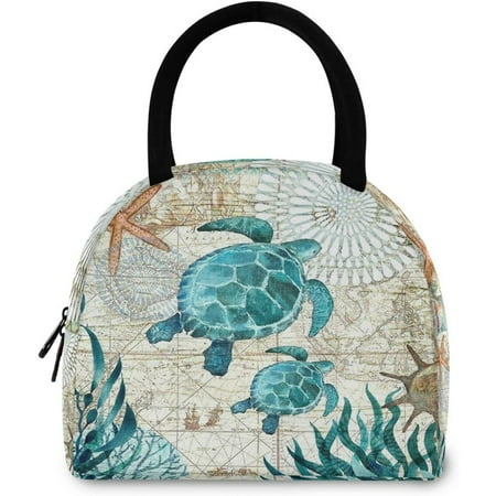 Stylish Old Map Sea Turtles Starfish Lunch Tote Bag With Front Pocket Zipper Closure Insulated Thermal Cooler Container Bag For Man Women Work Picnic Travel Beach Fishing
Stylish Old Map Sea Turtles Starfish Lunch Tote Bag With Front Pocket Zipper Closure Insulated Thermal Cooler Container Bag For Man Women Work Picnic Travel Beach Fishing