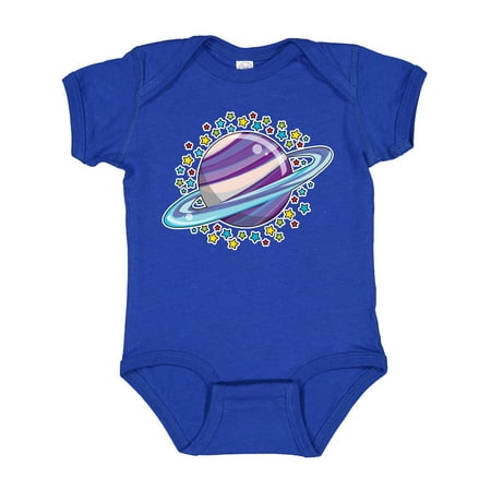 Inktastic Planet Saturn with Stars Gift Baby Boy or Baby Girl Bodysuit