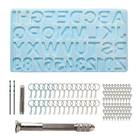 Epoxy Casting Mold Set Include 1x Hand Drill 2x Drill Bits 30x Keyrings 100x Screw Pins for Making DIY Resin Supplies
Epoxy Casting Mold Set Include 1x Hand Drill 2x Drill Bits 30x Keyrings 100x Screw Pins for Making DIY Resin Supplies