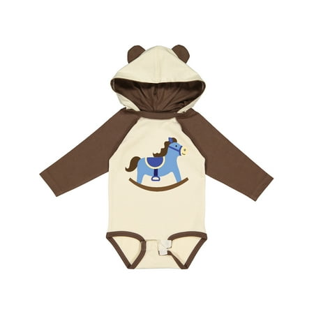 Inktastic Rocking Horse Baby Boy Gift Baby Boy Long Sleeve Bodysuit