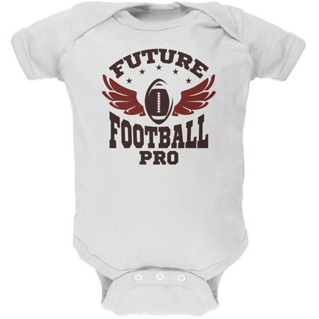 Future Football Pro White Soft Baby One Piece