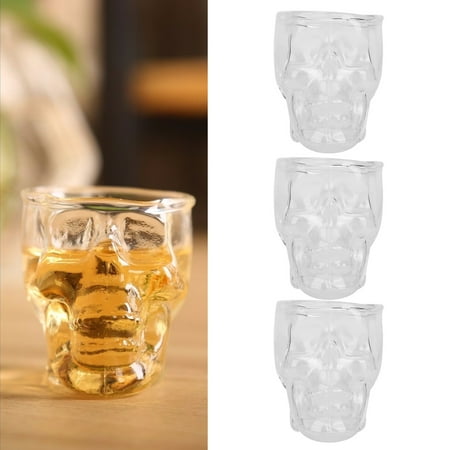 Aramox 3PCS 75ML Skull Head Shaped Glass Cup Wine Mug Beer Beverage Drink Container Hallowee n Party Decor
Aramox 3PCS 75ML Skull Head Shaped Glass Cup Wine Mug Beer Beverage Drink Container Hallowee n Party Decor