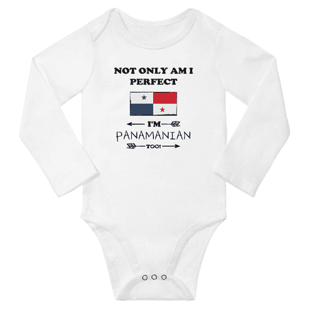 Not Only am i Perfect I m Panamanian Too! Baby Long Sleeve Bodysuit Romper (White 24 Months)
Not Only am i Perfect I m Panamanian Too! Baby Long Sleeve Bodysuit Romper (White 24 Months)