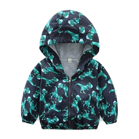 1-6T Kids Baby Boy Waterproof Windbreak Hooded Coat Zip-up Jacket Outerwear - Dinosaur
1-6T Kids Baby Boy Waterproof Windbreak Hooded Coat Zip-up Jacket Outerwear - Dinosaur