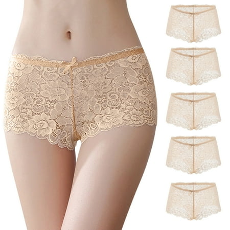 Lingerie Sets for Women 5PCs Women Ladies Ultra Soft Seamless Bikini Assorted Boxer Brief Lace Panties Underwear
Lingerie Sets for Women 5PCs Women Ladies Ultra Soft Seamless Bikini Assorted Boxer Brief Lace Panties Underwear