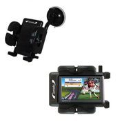 Gomadic Brand Flexible Car Auto Windshield Holder Mount designed for the Garmin Nuvi 1490Tpro - Gooseneck Suction Cup Style Cradle