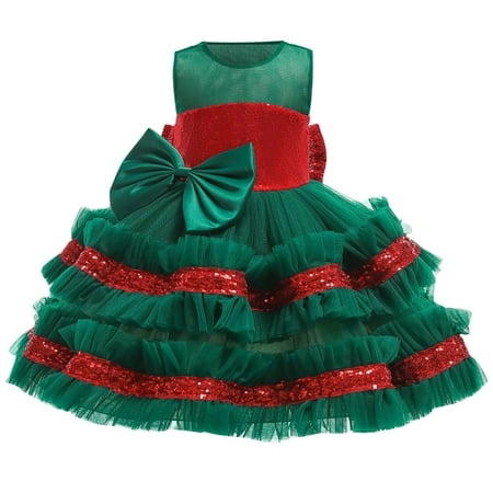 Kukoosong Toddler Baby Girls Dress Christmas Net Yarn Sequins Bowknot Birthday Party Gown Long Pompong Dresses Green 5-6 Years
Kukoosong Toddler Baby Girls Dress Christmas Net Yarn Sequins Bowknot Birthday Party Gown Long Pompong Dresses Green 5-6 Years
