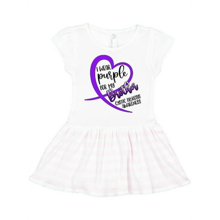 Inktastic I Wear Purple for my Brother- Cystic Fibrosis Awareness Gift Toddler Girl Dress
Inktastic I Wear Purple for my Brother- Cystic Fibrosis Awareness Gift Toddler Girl Dress