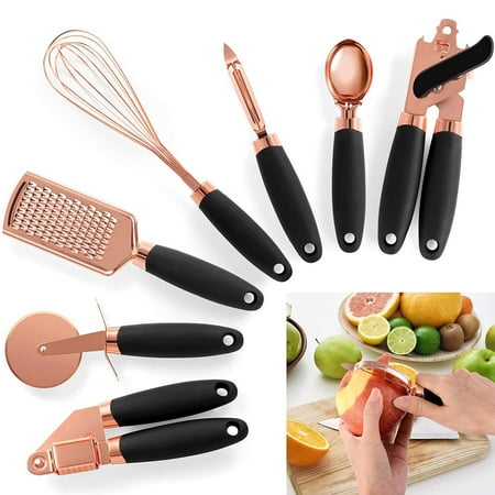 WQJNWEQ Clearance Items Multicolor Handle 7 Piece Kitchen Gadgets Set Copper Plated Stainless Steel Cutlery
WQJNWEQ Clearance Items Multicolor Handle 7 Piece Kitchen Gadgets Set Copper Plated Stainless Steel Cutlery