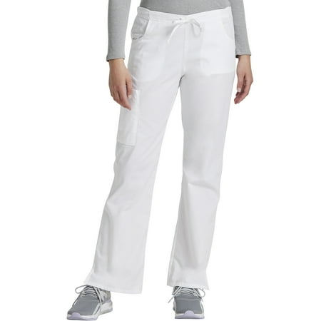 

Dickies EDS Signature Scrubs Pant for Women Mid Rise Drawstring Cargo 86206 L White