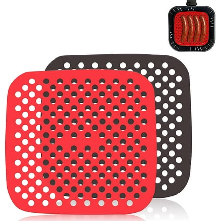 Silicone Air Fryer Liners Square Non-Stick Air Fryer Liners 8.5 Inch Reusable Silicone Air Fryer Mats Air Fryer Accessories Heat Resistant Liner for Air Fryer and Steaming Basket (red black)(2pcs)
Silicone Air Fryer Liners Square Non-Stick Air Fryer Liners 8.5 Inch Reusable Silicone Air Fryer Mats Air Fryer Accessories Heat Resistant Liner for Air Fryer and Steaming Basket (red black)(2pcs)