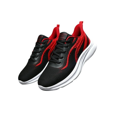 Woobling Men s Lightweight Fashion Sneaker Lace Up Sneakers Jogging Sport Shoe Red 4.5Y
Woobling Men s Lightweight Fashion Sneaker Lace Up Sneakers Jogging Sport Shoe Red 4.5Y