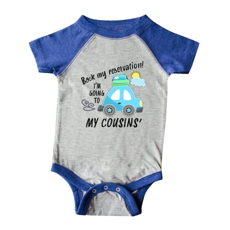 Inktastic Book my Reservation! I m Going To My Cousins Gift Baby Boy or Baby Girl Bodysuit
Inktastic Book my Reservation! I m Going To My Cousins Gift Baby Boy or Baby Girl Bodysuit