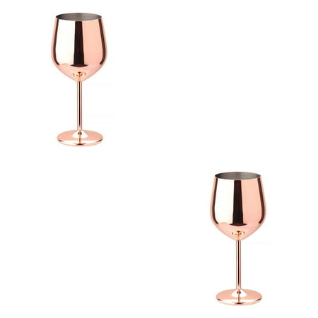 2pcs Stainless Steel Wine Glass 500ml Single-layer Unbreakable Stemmed Cocktail Goblet Copper Plating
2pcs Stainless Steel Wine Glass 500ml Single-layer Unbreakable Stemmed Cocktail Goblet Copper Plating