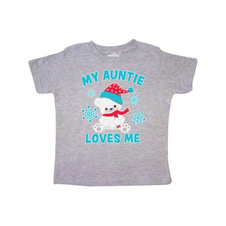 Inktastic Polar Bear My Auntie Loves Me in Santa Hat with Snowflakes Gift Toddler Boy or Toddler Girl T-Shirt
Inktastic Polar Bear My Auntie Loves Me in Santa Hat with Snowflakes Gift Toddler Boy or Toddler Girl T-Shirt