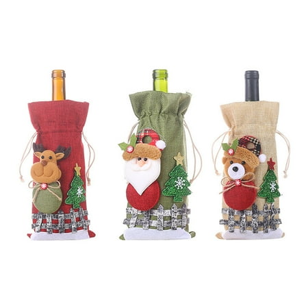 Vikakiooze 2023 Christmas Ornaments Wine Bottle Set Plaid Linen Bottle Decorated Champagne Bag Christmas Decorations
Vikakiooze 2023 Christmas Ornaments Wine Bottle Set Plaid Linen Bottle Decorated Champagne Bag Christmas Decorations