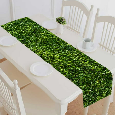 PKQWTM Leaf green vertical texture plants Cotton and Linen Table Runner Kitchen Dining Room Supplies Size 14x72 Inch
PKQWTM Leaf green vertical texture plants Cotton and Linen Table Runner Kitchen Dining Room Supplies Size 14x72 Inch