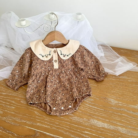 DancePeanut Newborn Doll Collar Baby Girl Romper Vintage Embroidered Flower Jumpsuit Long-sleeve Blouses Rompers For Girls Cotton Clothes
DancePeanut Newborn Doll Collar Baby Girl Romper Vintage Embroidered Flower Jumpsuit Long-sleeve Blouses Rompers For Girls Cotton Clothes