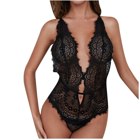 Floleo Clearance Women s Fashion Sexy One-piece Solid Color Back Cross Lace Sexy Lingerie Set Deals
Floleo Clearance Women s Fashion Sexy One-piece Solid Color Back Cross Lace Sexy Lingerie Set Deals