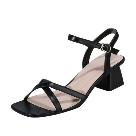 TAIAOJING Women Sandals Spring Summer Sandals Thick Heels With Buckles Simple Casual Style Fashion Shoes Zapatos
TAIAOJING Women Sandals Spring Summer Sandals Thick Heels With Buckles Simple Casual Style Fashion Shoes Zapatos