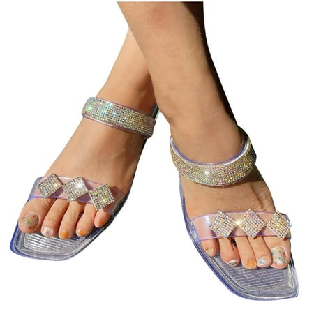 YanHoo Clearance Rhinestone Slide Sandals Women Girls Dressy Low Wedge Sandal Summer Beach Cute Slip on Slippers Boho Glitter Open Toe Flat Sandals
YanHoo Clearance Rhinestone Slide Sandals Women Girls Dressy Low Wedge Sandal Summer Beach Cute Slip on Slippers Boho Glitter Open Toe Flat Sandals