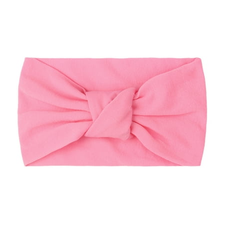 Kids Girls Baby Solid Headband Hair Band Knotted Accessories Headwears