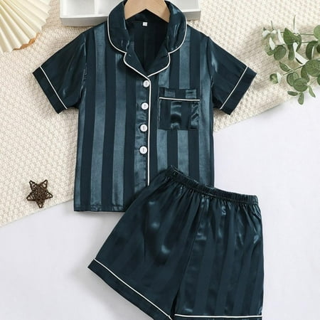 Zyhtleerr Kids Baby Girl Pajamas Outfits Set Toddler Short Sleeve Button Pajama Shirt Top+Shorts Sleepwear Set for 8-12 Years
Zyhtleerr Kids Baby Girl Pajamas Outfits Set Toddler Short Sleeve Button Pajama Shirt Top+Shorts Sleepwear Set for 8-12 Years