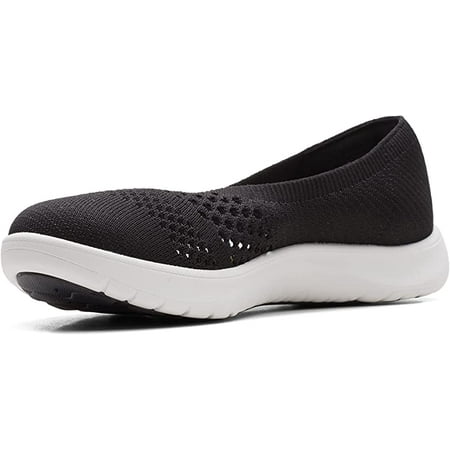 Clarks Adella Moon Loafer Black Knit 6.5 US