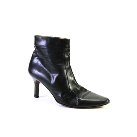 Pre-owned|Cole Haan Womens Pointed Toe Leather Stiletto Ankle Boots Black Size 10
Pre-owned|Cole Haan Womens Pointed Toe Leather Stiletto Ankle Boots Black Size 10