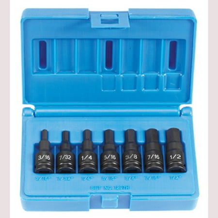 Grey Pneumatic 1297H 3/8 Drive 7 Piece Hex Driver Set