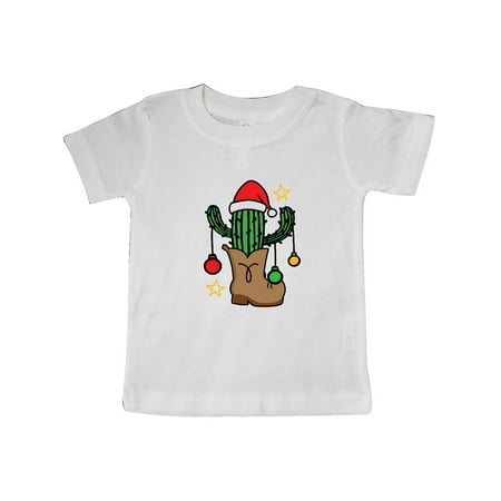 Inktastic Christmas Cowboy Cactus Gift Baby Boy or Baby Girl T-Shirt