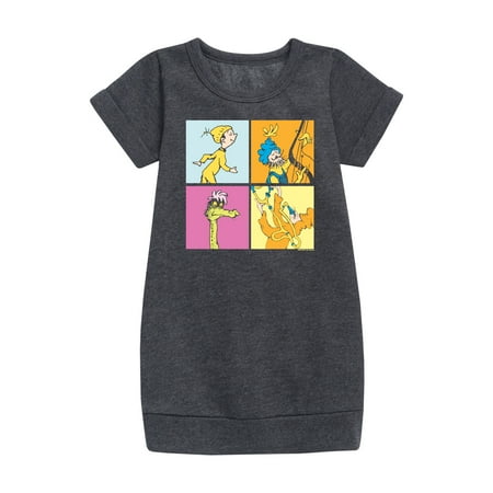 Dr. Seuss - Oh! The Places I ll Go - Toddler And Youth Girls Fleece Dress