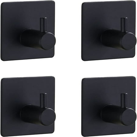 Black Stainless Steel Self Adhesive Bathroom Towel Hooks Heavy Duty Waterproof Wall Sticky Hooks Without Nails
Black Stainless Steel Self Adhesive Bathroom Towel Hooks Heavy Duty Waterproof Wall Sticky Hooks Without Nails