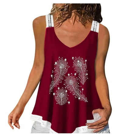 GWAABD Crop Top Sports Bra for Women Ladies Lace Lace Suspender Feather Diamond Print Irregular Camisole Top 
GWAABD Crop Top Sports Bra for Women Ladies Lace Lace Suspender Feather Diamond Print Irregular Camisole Top