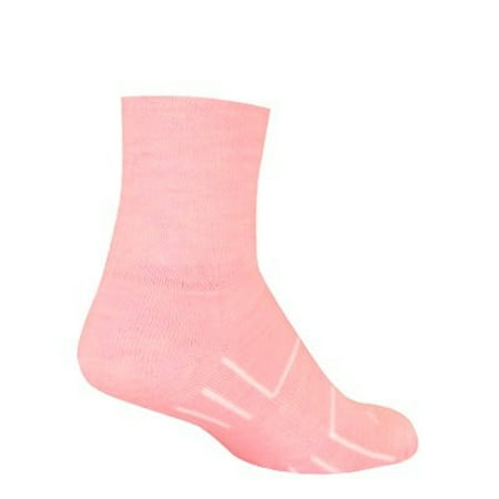 SockGuy Wooligan 4in Pink Cycling/Running Socks