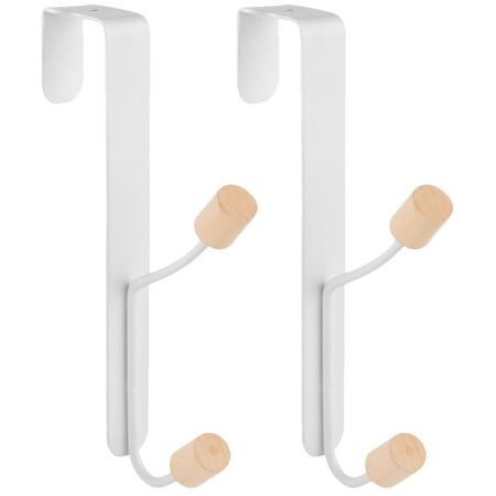 2pcs Over Door Hooks Door Hangers No Drill Iron Wood Hooks for Clothes Handbag Towel
2pcs Over Door Hooks Door Hangers No Drill Iron Wood Hooks for Clothes Handbag Towel