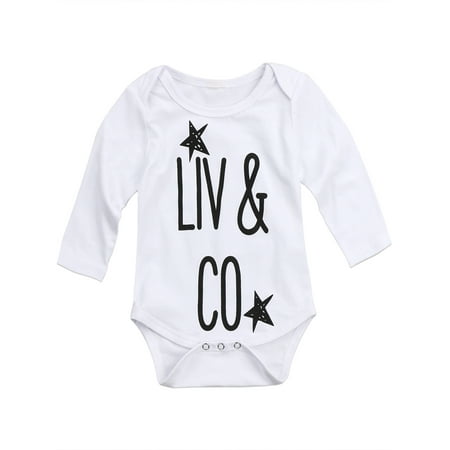 Gwiyeopda Newborn Baby Girl Boy Romper Long Sleeve Letter Print Jumpsuit Round Neck One-Piece Bodysuit
Gwiyeopda Newborn Baby Girl Boy Romper Long Sleeve Letter Print Jumpsuit Round Neck One-Piece Bodysuit
