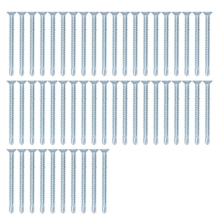 50Pcs Self Drilling Screw Cross Zinc Plated Carbon Steel Fastener Hardware 4.2x50mm Flat Head
50Pcs Self Drilling Screw Cross Zinc Plated Carbon Steel Fastener Hardware 4.2x50mm Flat Head