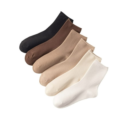 WDIRARA Women s 6 Pairs Solid Crew Socks Casual Socks Crew Knit Socks Multicolored one-size
WDIRARA Women s 6 Pairs Solid Crew Socks Casual Socks Crew Knit Socks Multicolored one-size