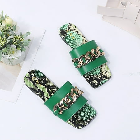 Womens Square Open Toe Flat Sandals Slip On Slides Braided Strap Slide Sandals Chain Open toe Summer Slippers
Womens Square Open Toe Flat Sandals Slip On Slides Braided Strap Slide Sandals Chain Open toe Summer Slippers