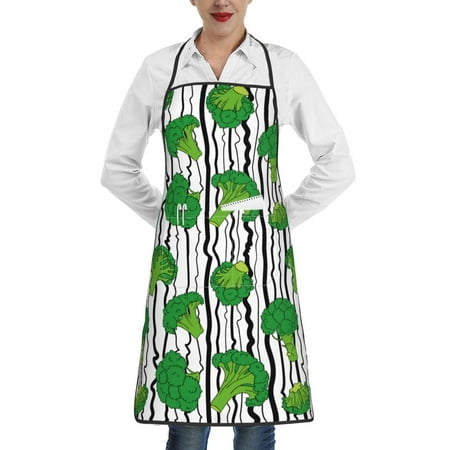 Easygdp Broccoli 2 Apron Waterdrop Resistant with 2 Pockets Oil Resistant Cooking Kitchen Chef Apron for Women Men
Easygdp Broccoli 2 Apron Waterdrop Resistant with 2 Pockets Oil Resistant Cooking Kitchen Chef Apron for Women Men
